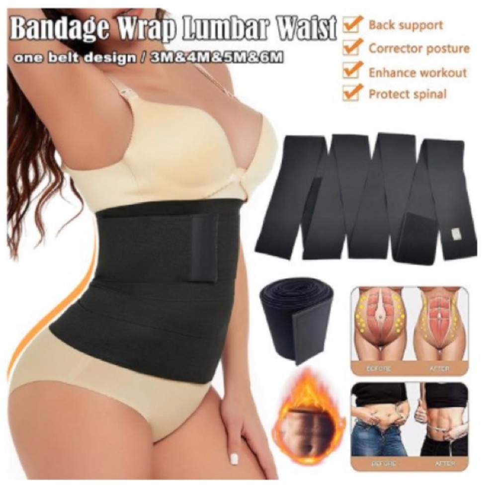 💜Elastic Waist Trainer Belt Snatch MeUp Bandage Wrap Tummy Slimming Body Shaper